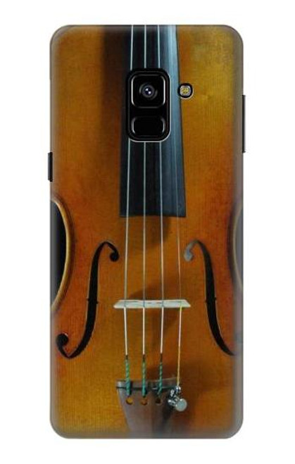 W3234 Violin Hard Case and Leather Flip Case For Samsung Galaxy A8 (2018)