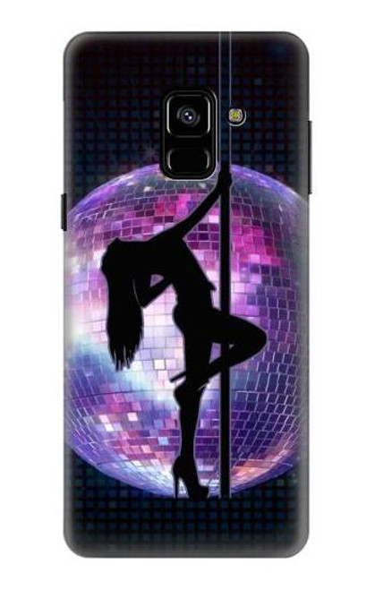 W3284 Sexy Girl Disco Pole Dance Hard Case and Leather Flip Case For Samsung Galaxy A8 (2018)