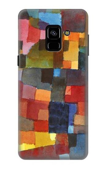 W3341 Paul Klee Raumarchitekturen Hard Case and Leather Flip Case For Samsung Galaxy A8 (2018)