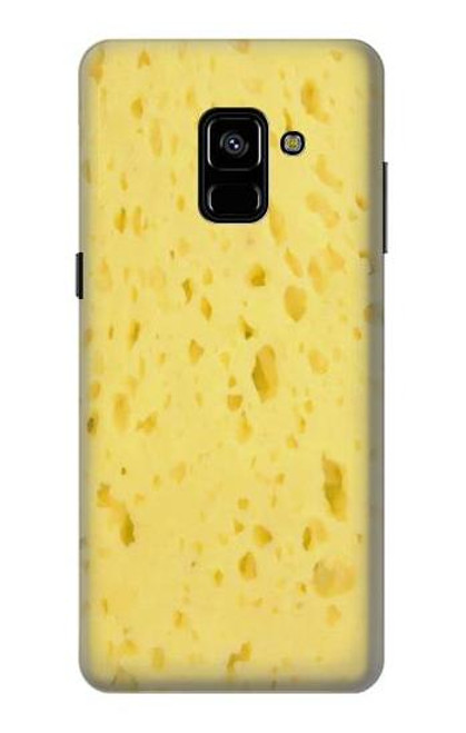 W2913 Cheese Texture Hard Case and Leather Flip Case For Samsung Galaxy A8 Plus (2018)