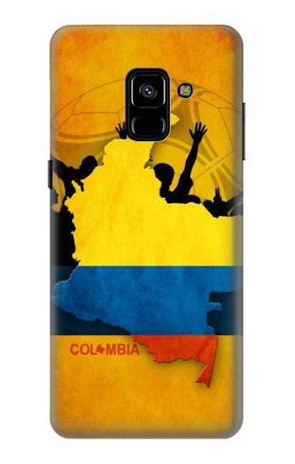 W2996 Colombia Football Soccer Copa 2016 Hard Case and Leather Flip Case For Samsung Galaxy A8 Plus (2018)