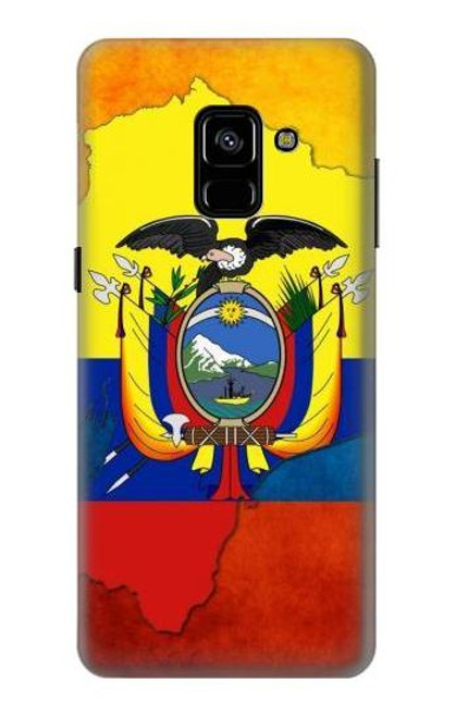 W3020 Ecuador Flag Hard Case and Leather Flip Case For Samsung Galaxy A8 Plus (2018)