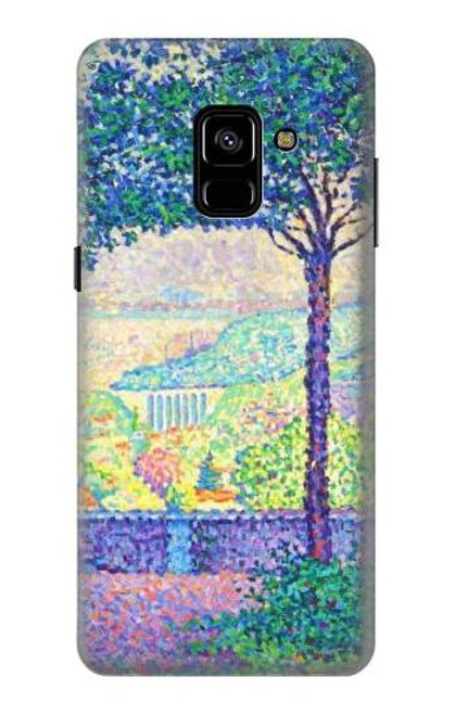 W3349 Paul Signac Terrace of Meudon Hard Case and Leather Flip Case For Samsung Galaxy A8 Plus (2018)