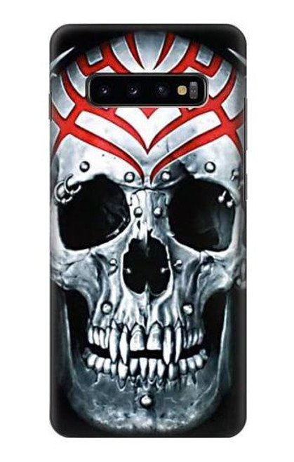 W0223 Vampire Skull Tattoo Hard Case and Leather Flip Case For Samsung Galaxy S10 Plus