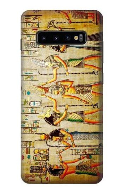 W0272 Egypt Wall Art Hard Case and Leather Flip Case For Samsung Galaxy S10 Plus