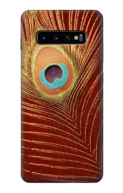 W0512 Peacock Hard Case and Leather Flip Case For Samsung Galaxy S10 Plus