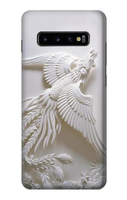 W0516 Phoenix Carving Hard Case and Leather Flip Case For Samsung Galaxy S10 Plus