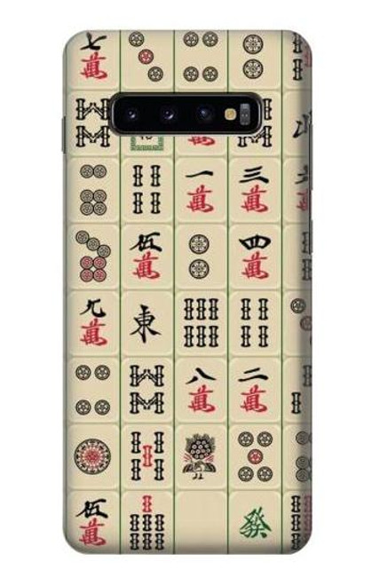 W0802 Mahjong Hard Case and Leather Flip Case For Samsung Galaxy S10 Plus