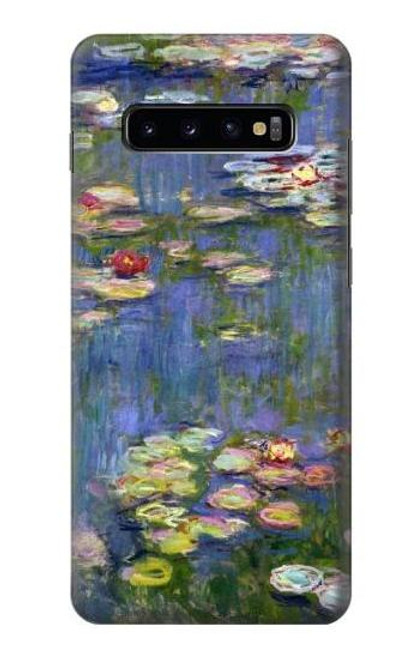 W0997 Claude Monet Water Lilies Hard Case and Leather Flip Case For Samsung Galaxy S10 Plus