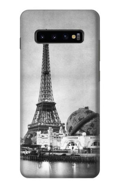 W2350 Old Paris Eiffel Tower Hard Case and Leather Flip Case For Samsung Galaxy S10 Plus