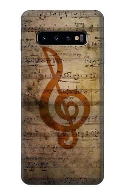 W2368 Sheet Music Notes Hard Case and Leather Flip Case For Samsung Galaxy S10 Plus