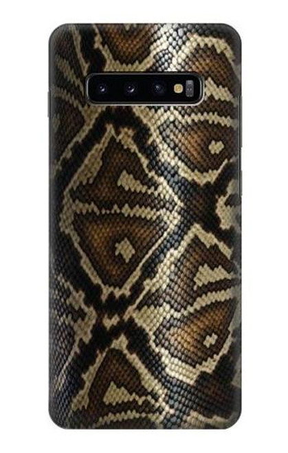 W2712 Anaconda Amazon Snake Skin Graphic Printed Hard Case and Leather Flip Case For Samsung Galaxy S10 Plus