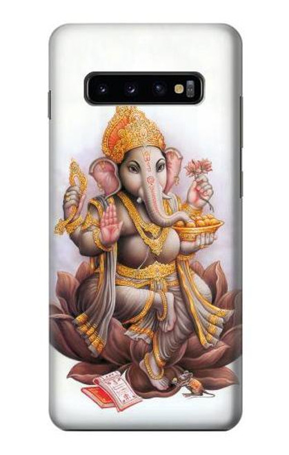 W2820 Hindu God Ganesha Ganapati Vinayaka Hard Case and Leather Flip Case For Samsung Galaxy S10 Plus