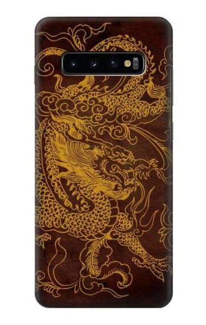 W2911 Chinese Dragon Hard Case and Leather Flip Case For Samsung Galaxy S10 Plus