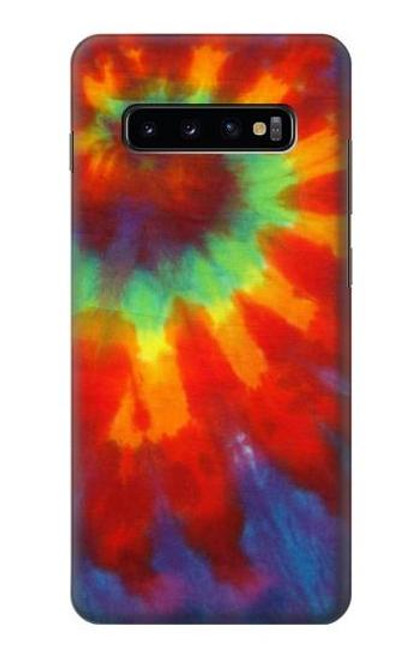 W2985 Colorful Tie Dye Texture Hard Case and Leather Flip Case For Samsung Galaxy S10 Plus