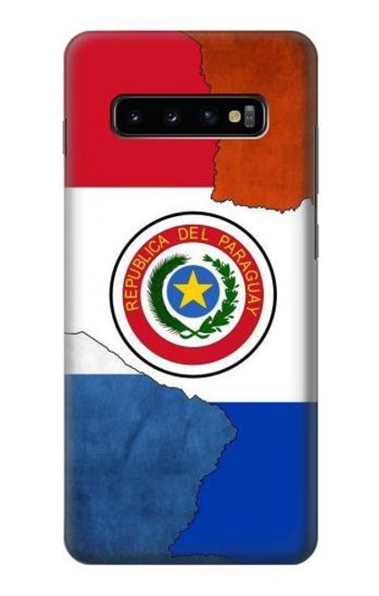 W3017 Paraguay Flag Hard Case and Leather Flip Case For Samsung Galaxy S10 Plus