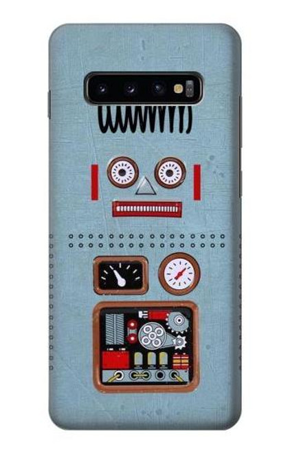 W3040 Retro Robot Toy Hard Case and Leather Flip Case For Samsung Galaxy S10 Plus
