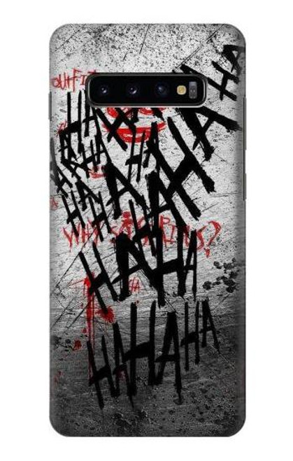 W3073 Joker Hahaha Blood Splash Hard Case and Leather Flip Case For Samsung Galaxy S10 Plus