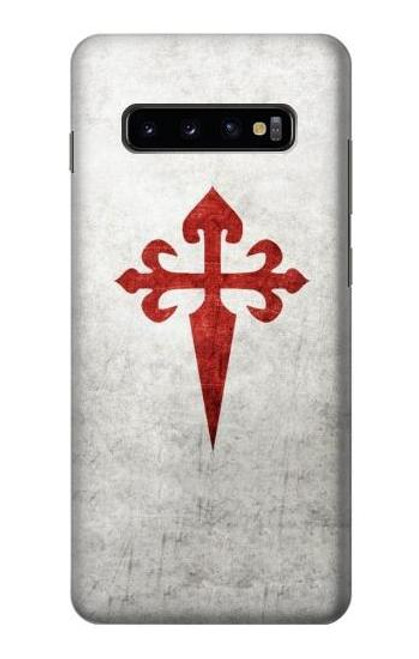 W3200 Order of Santiago Cross of Saint James Hard Case and Leather Flip Case For Samsung Galaxy S10 Plus