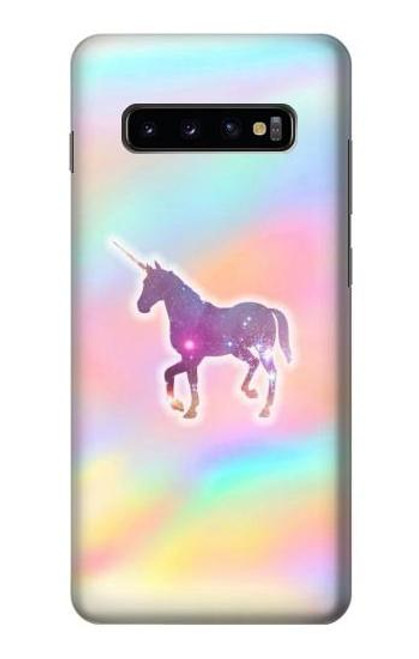 W3203 Rainbow Unicorn Hard Case and Leather Flip Case For Samsung Galaxy S10 Plus