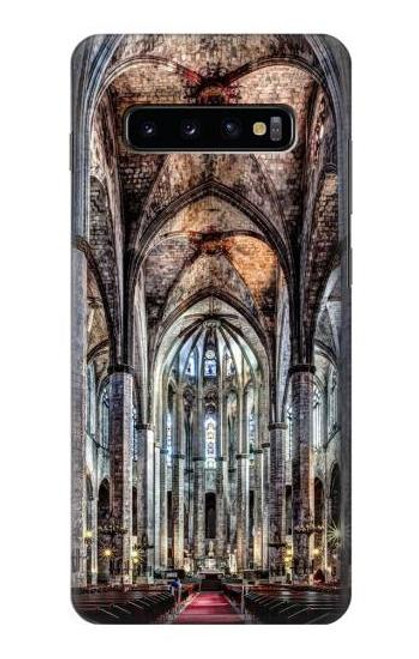 W3210 Santa Maria Del Mar Cathedral Hard Case and Leather Flip Case For Samsung Galaxy S10 Plus