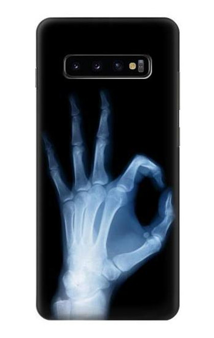 W3239 X-Ray Hand Sign OK Hard Case and Leather Flip Case For Samsung Galaxy S10 Plus