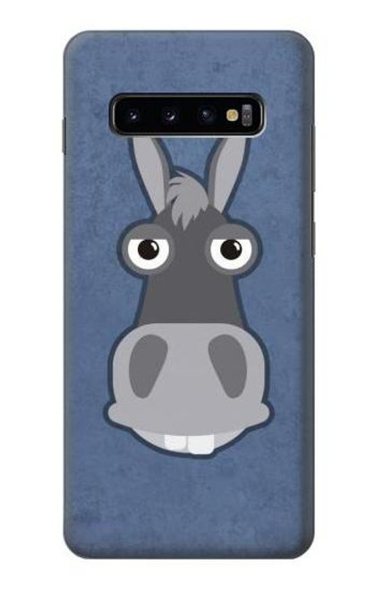 W3271 Donkey Cartoon Hard Case and Leather Flip Case For Samsung Galaxy S10 Plus