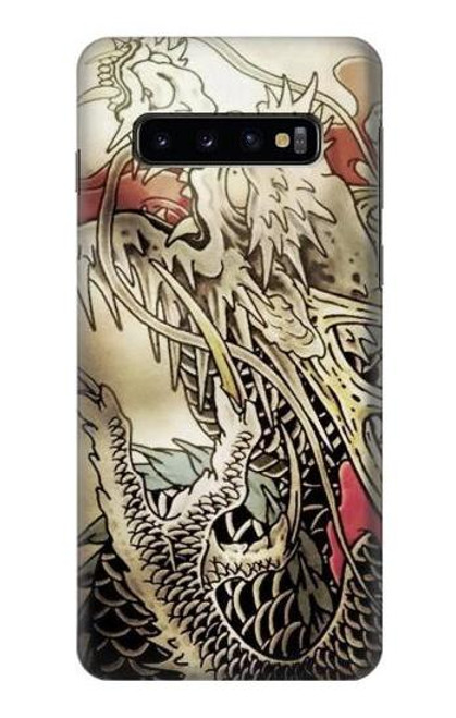 W0122 Yakuza Tattoo Hard Case and Leather Flip Case For Samsung Galaxy S10