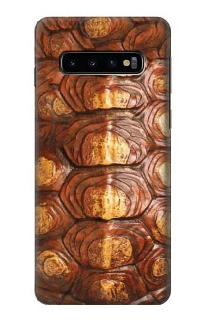 W0579 Turtle Carapace Hard Case and Leather Flip Case For Samsung Galaxy S10