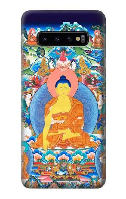 W1256 Buddha Paint Hard Case and Leather Flip Case For Samsung Galaxy S10