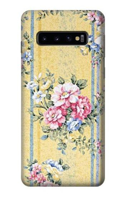 W2229 Vintage Flowers Hard Case and Leather Flip Case For Samsung Galaxy S10