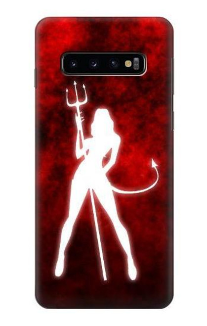 W2455 Sexy Devil Girl Hard Case and Leather Flip Case For Samsung Galaxy S10