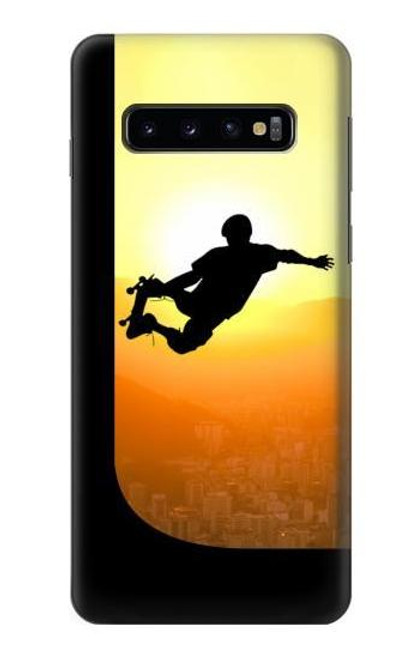 W2676 Extreme Skateboard Sunset Hard Case and Leather Flip Case For Samsung Galaxy S10