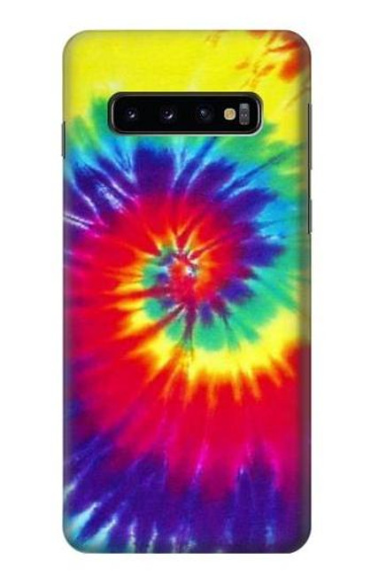 W2884 Tie Dye Swirl Color Hard Case and Leather Flip Case For Samsung Galaxy S10