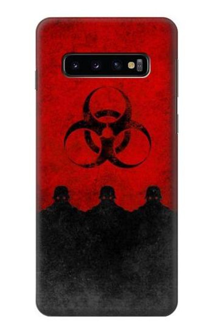 W2917 Biohazards Virus Red Alert Hard Case and Leather Flip Case For Samsung Galaxy S10