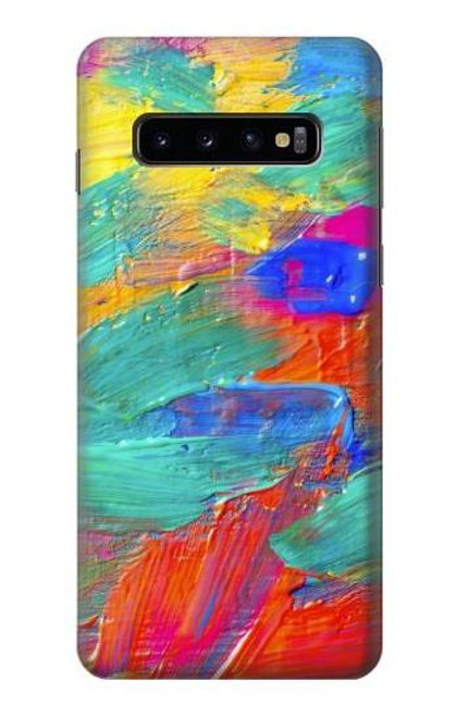 W2942 Brush Stroke Painting Hard Case and Leather Flip Case For Samsung Galaxy S10