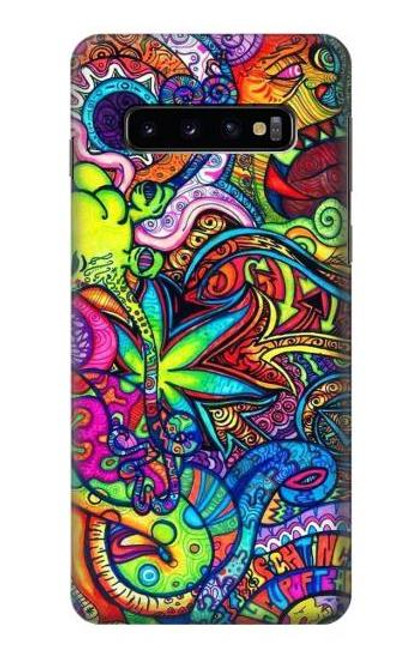 W3255 Colorful Art Pattern Hard Case and Leather Flip Case For Samsung Galaxy S10