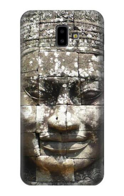 W0314 Ancient Cambodian Buddhism Hard Case and Leather Flip Case For Samsung Galaxy J6+ (2018), J6 Plus (2018)