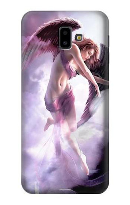 W0407 Fantasy Angel Hard Case and Leather Flip Case For Samsung Galaxy J6+ (2018), J6 Plus (2018)