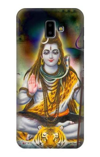 W2287 Lord Shiva Hindu God Hard Case and Leather Flip Case For Samsung Galaxy J6+ (2018), J6 Plus (2018)