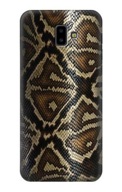 W2712 Anaconda Amazon Snake Skin Graphic Printed Hard Case and Leather Flip Case For Samsung Galaxy J6+ (2018), J6 Plus (2018)