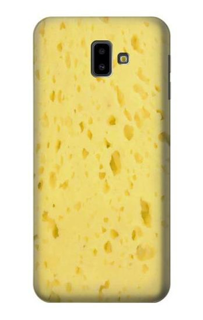 W2913 Cheese Texture Hard Case and Leather Flip Case For Samsung Galaxy J6+ (2018), J6 Plus (2018)