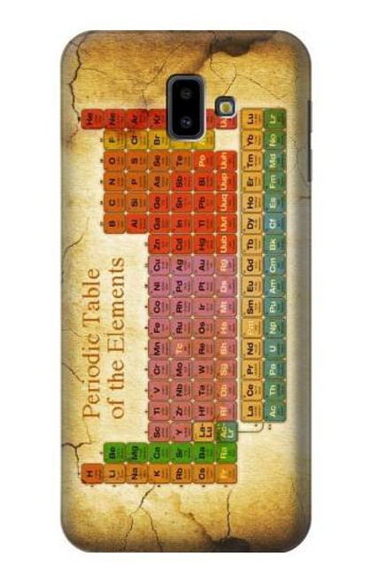 W2934 Vintage Periodic Table of Elements Hard Case and Leather Flip Case For Samsung Galaxy J6+ (2018), J6 Plus (2018)