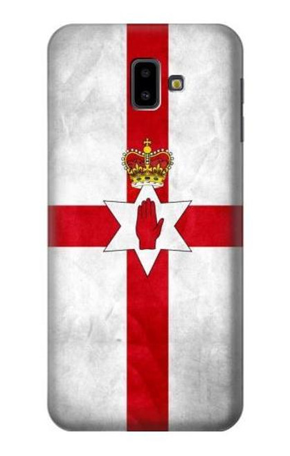 W2972 Northern Ireland Football Euro 2016 Hard Case and Leather Flip Case For Samsung Galaxy J6+ (2018), J6 Plus (2018)