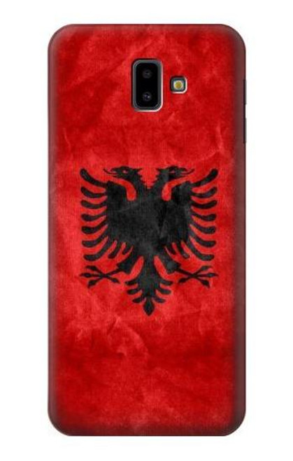 W2982 Albania Football Soccer Euro 2016 Hard Case and Leather Flip Case For Samsung Galaxy J6+ (2018), J6 Plus (2018)