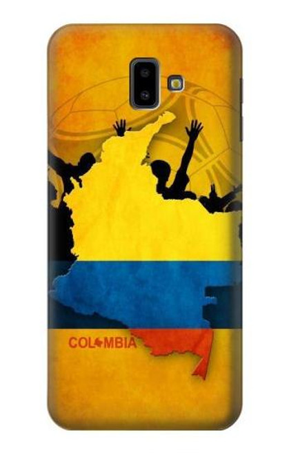 W2996 Colombia Football Soccer Copa 2016 Hard Case and Leather Flip Case For Samsung Galaxy J6+ (2018), J6 Plus (2018)