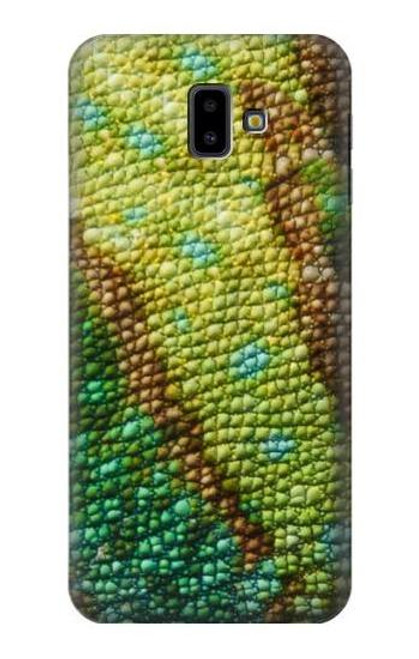 W3057 Lizard Skin Graphic Printed Hard Case and Leather Flip Case For Samsung Galaxy J6+ (2018), J6 Plus (2018)