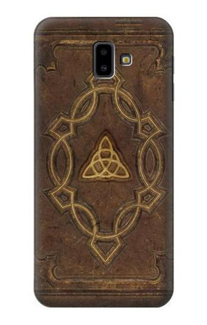 W3219 Spell Book Cover Hard Case and Leather Flip Case For Samsung Galaxy J6+ (2018), J6 Plus (2018)