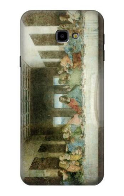 W0173 Leonardo DaVinci The Last Supper Hard Case and Leather Flip Case For Samsung Galaxy J4+ (2018), J4 Plus (2018)