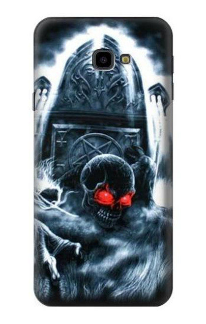 W0297 Zombie Dead Man Hard Case and Leather Flip Case For Samsung Galaxy J4+ (2018), J4 Plus (2018)